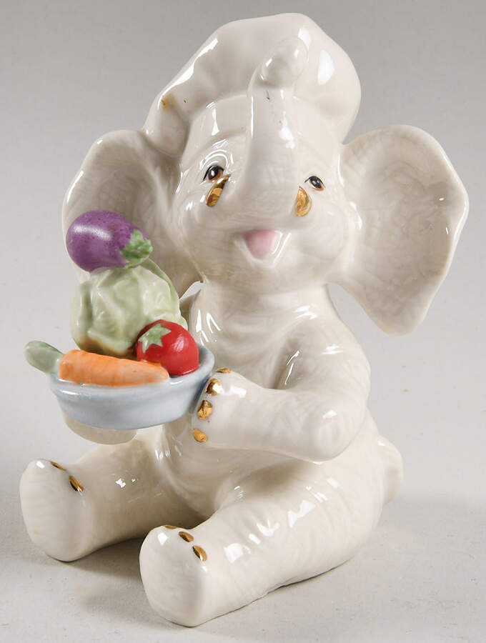 Mini Classic Elephants Chef Du Jour Elephant - Boxed by Lenox-1