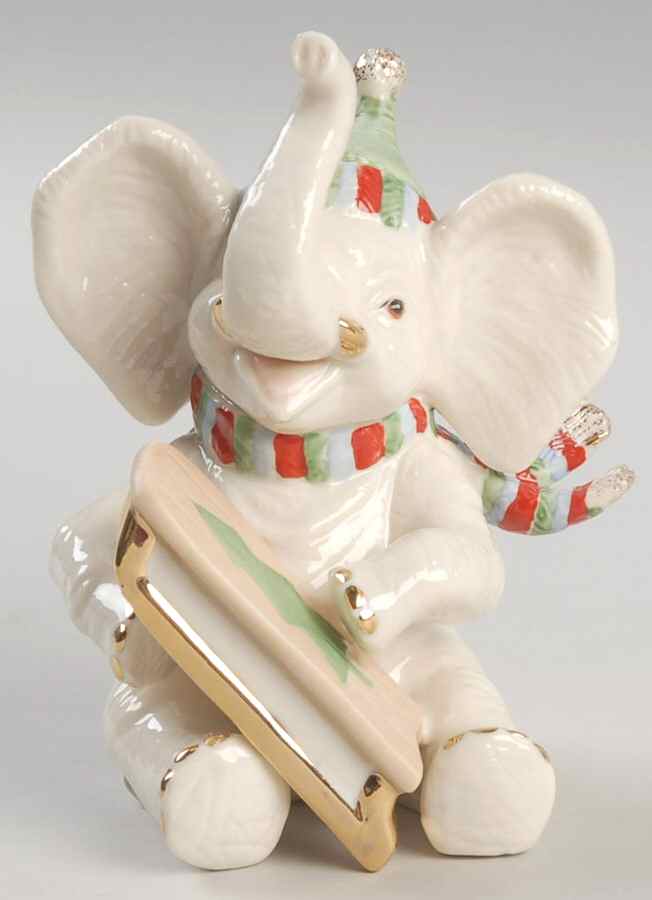 Mini Classic Elephants Snowy Day - Boxed by Lenox-1