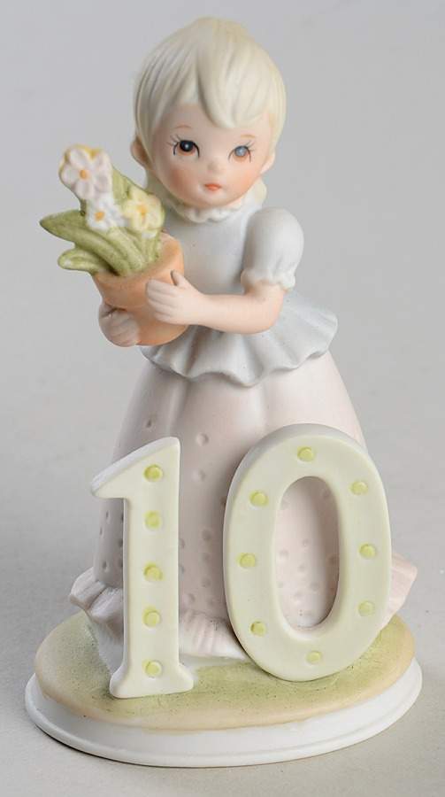 Birthday Girls-The Christopher Collection Ten - No Box by Lefton-1