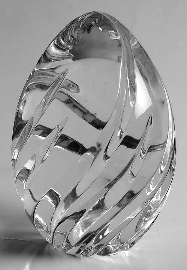Treasured Crystal Egg Collection Seaswirl Egg - No Base - No Box by Lenox-1