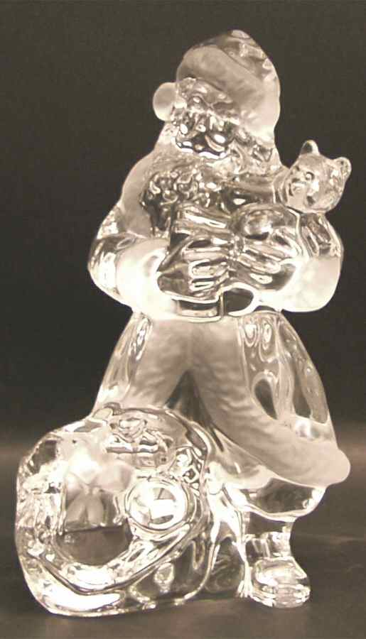 Lenox Crystal Christmas Figurines Jolly Santa Claus - Boxed by Lenox-1