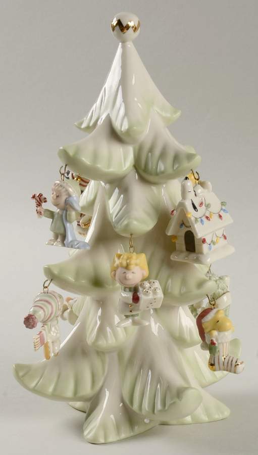 Snoopy and Friends Snoopy & Friends Tree And Set Of 10 Orna - With Box by Lenox-1