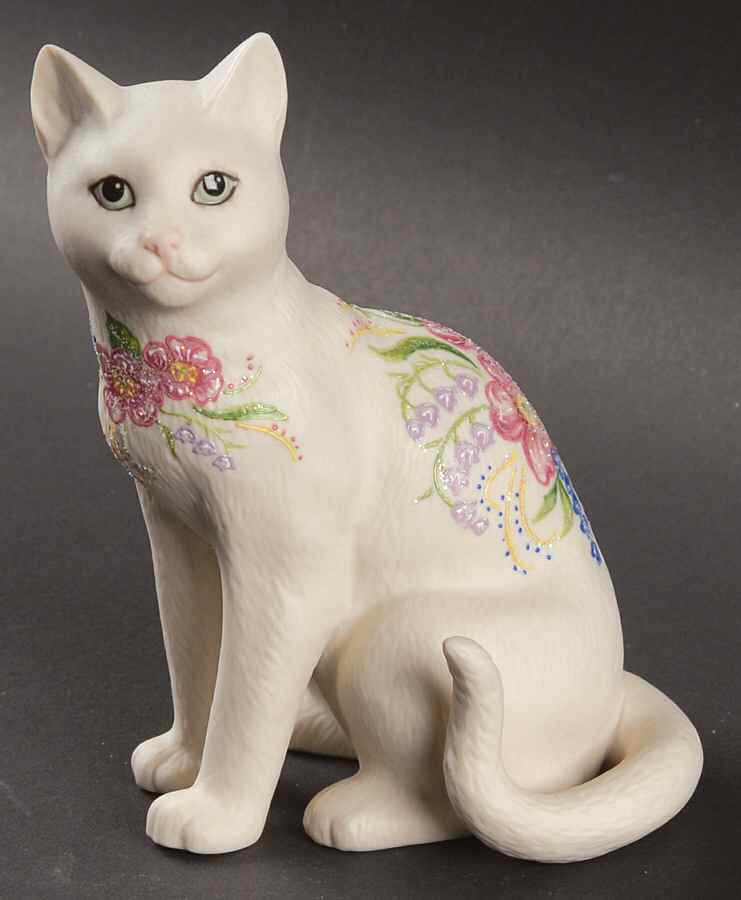 Rhyn Rivet Figurines A Day In The Garden-Cat - No Box by Lenox-1