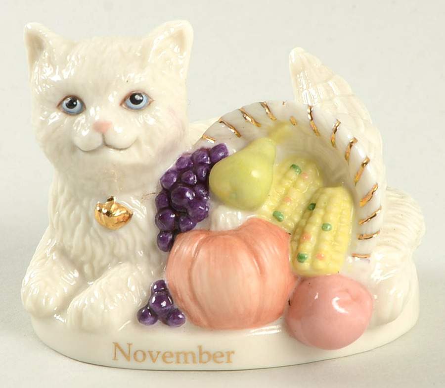 Playful Kittens Perpetual Calendar November - Boxed by Lenox-1