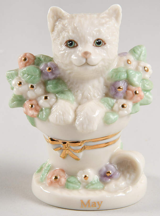 Playful Kittens Perpetual Calendar May - Boxed by Lenox-1