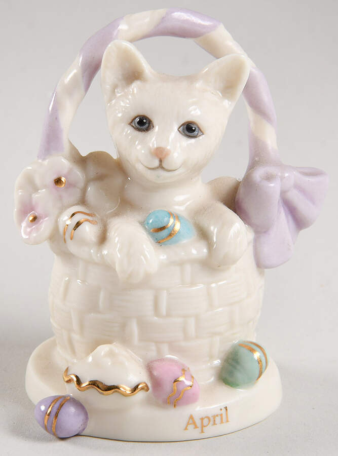 Playful Kittens Perpetual Calendar April - No Box by Lenox-1