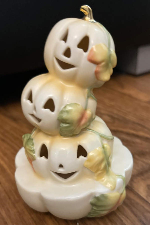 Halloween Figurines Stacked Happy Pumpkins - Boxed by Lenox-1