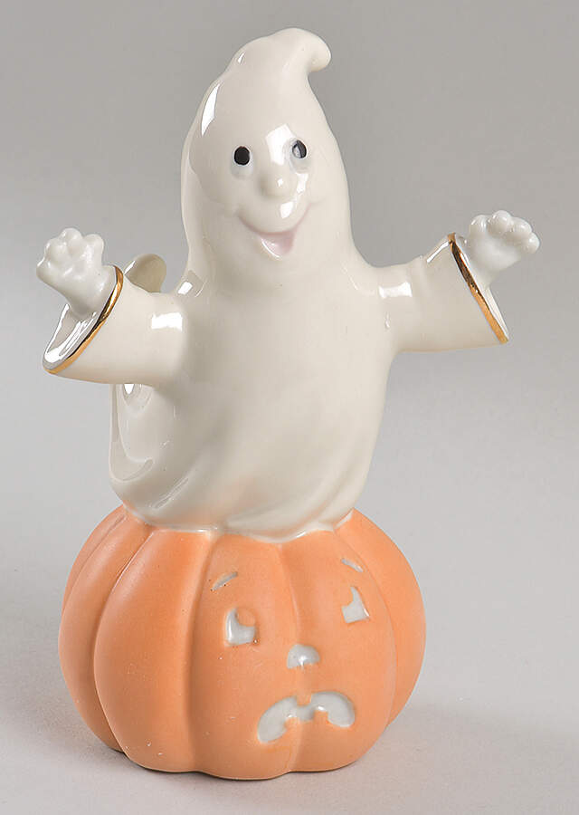 Halloween Figurines Haunted Jack-O-Lantern - Boxed by Lenox-1