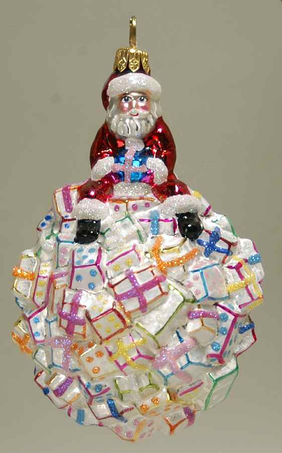 Larry Fraga Christmas Ornament A Mound Of Packages - No Box by Larry Fraga Designs-1