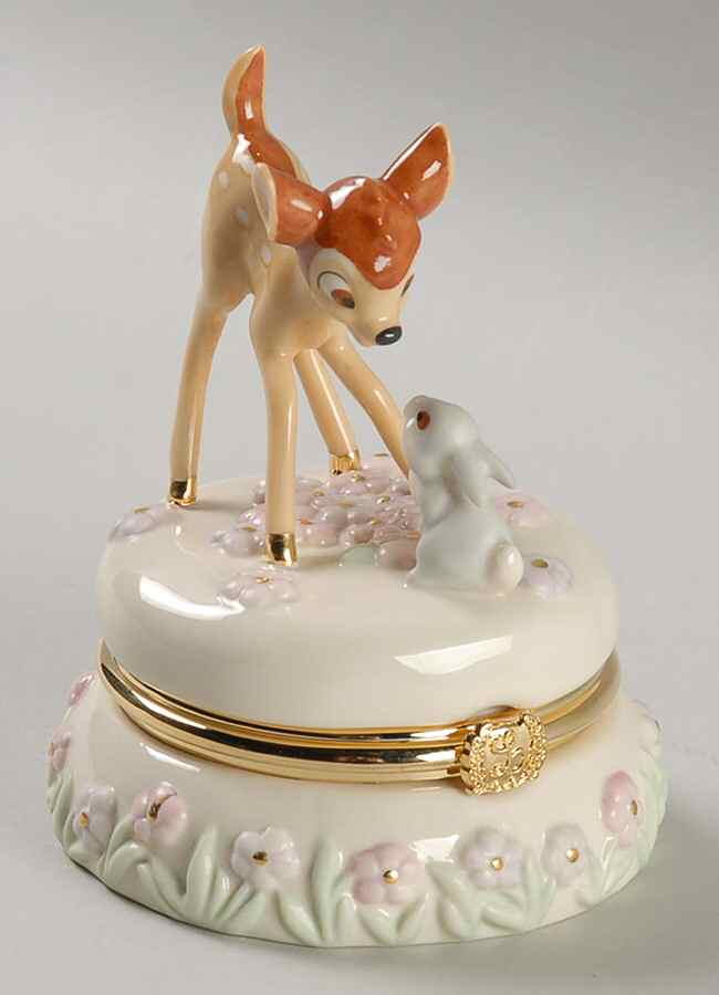 Bambi Collection Bambi Stamp Treasure Box - Boxed by Lenox-1