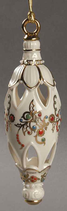 Jeweled Ornaments Inner Glow Teardrop - Boxed by Lenox-1