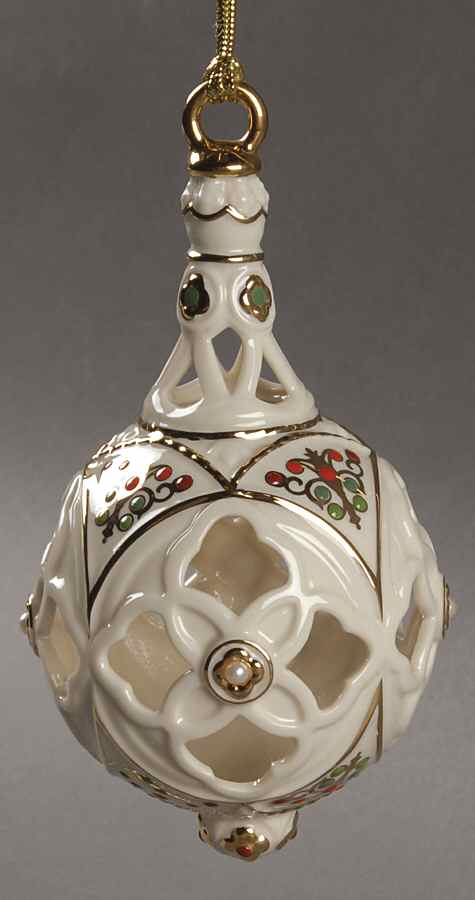 Jeweled Ornaments Inner Glow Sphere - Boxed by Lenox-1