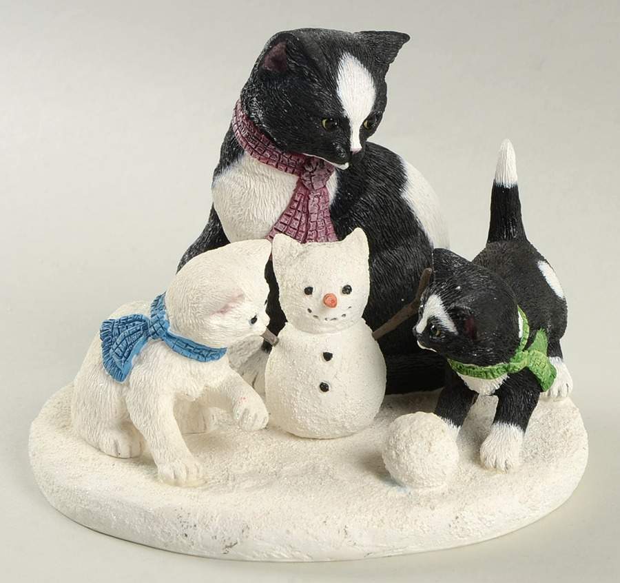 Sweet Kitties Sculpture Collection Snowball - Boxed by Lenox-1