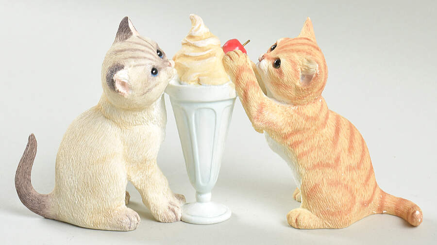 Sweet Kitties Sculpture Collection Sundae Social - Boxed by Lenox-1