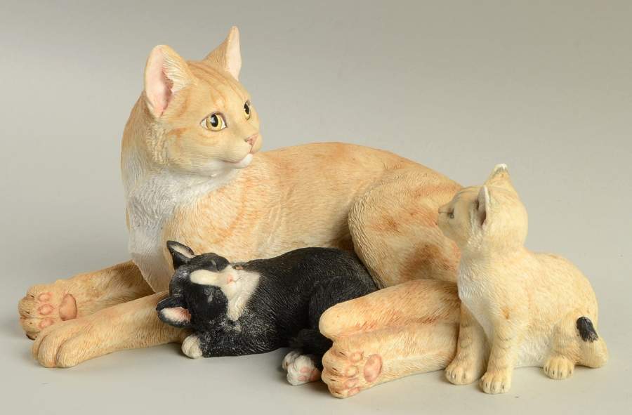 Sweet Kitties Sculpture Collection Catnap Cuddle - No Box by Lenox-1