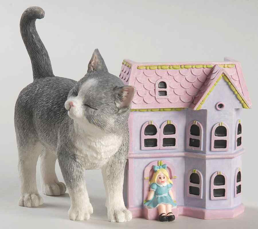 Sweet Kitties Sculpture Collection Kitty's Playhouse - Boxed by Lenox-1