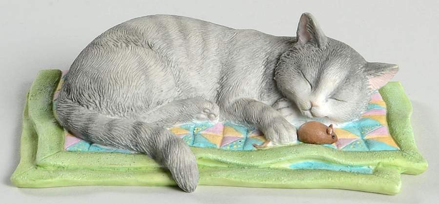 Sweet Kitties Sculpture Collection Cat Nap - No Box by Lenox-1