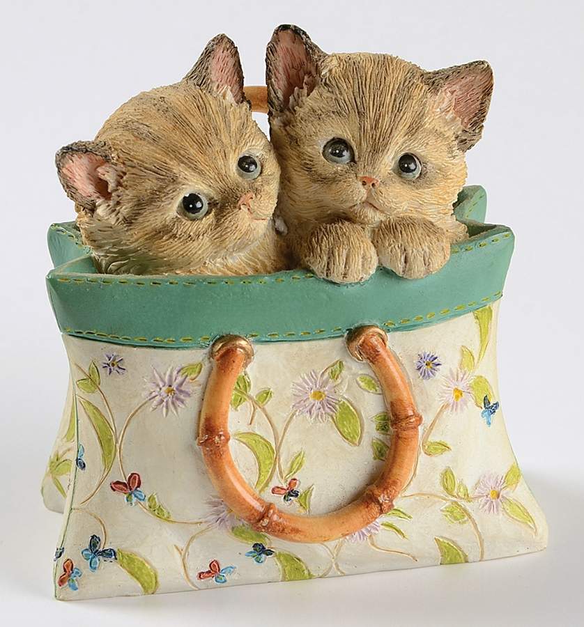 Sweet Kitties Sculpture Collection A Tote For Two - Boxed by Lenox-1