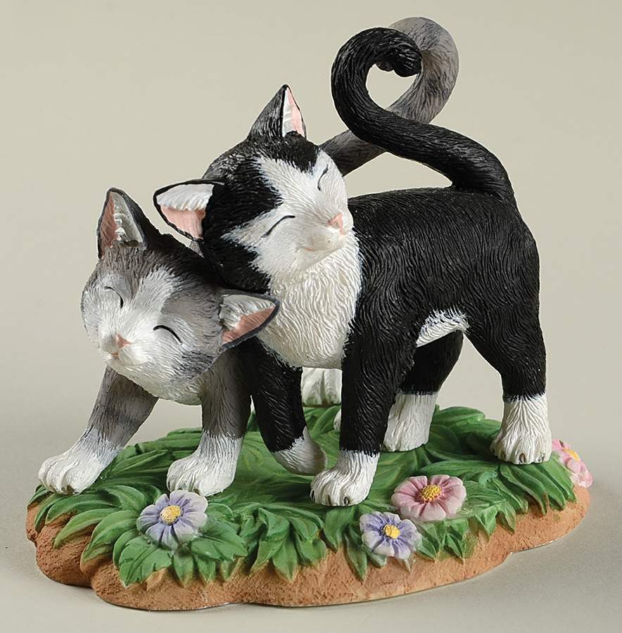 Sweet Kitties Sculpture Collection Kittens With Heart Tails - Boxed by Lenox-1