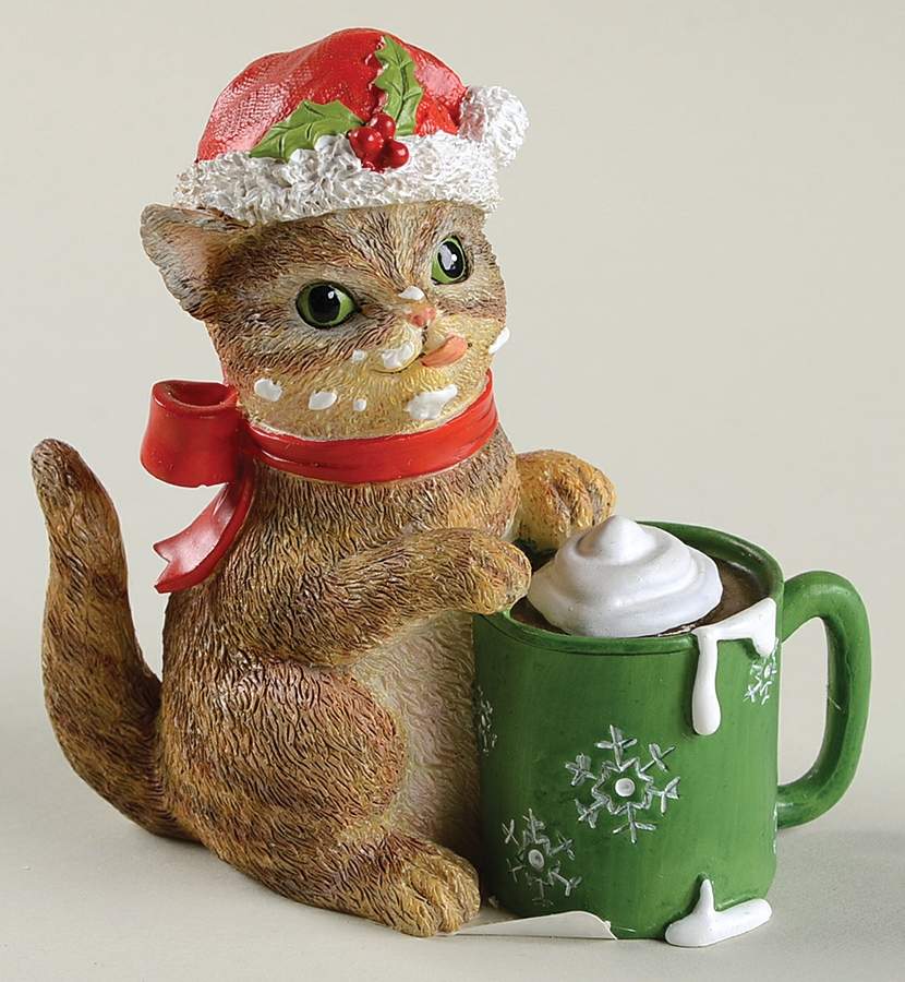 Annual Christmas Cat Collection Kitty's Cup Of Cocoa - No Box Nb2012 by Lenox-1