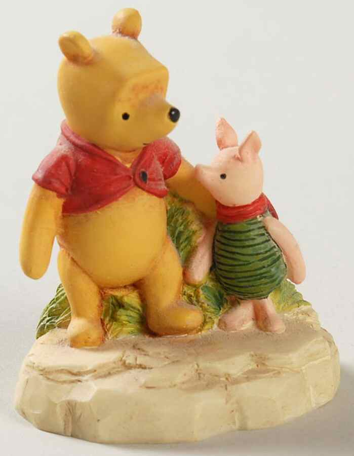 Winnie the Pooh Thimble Collection Pooh & Piglet Holding Hands - Boxed by Lenox-1