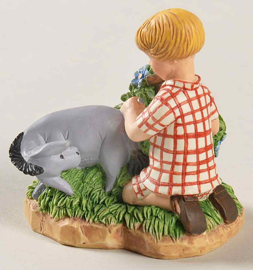 Winnie the Pooh Thimble Collection Christopher Robin Nailing Eeyore's Tail - Boxed by Lenox-1