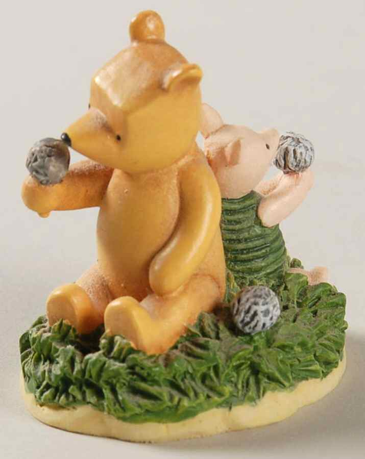Winnie the Pooh Thimble Collection Pooh & Piglet With Dandelions - Boxed by Lenox-1