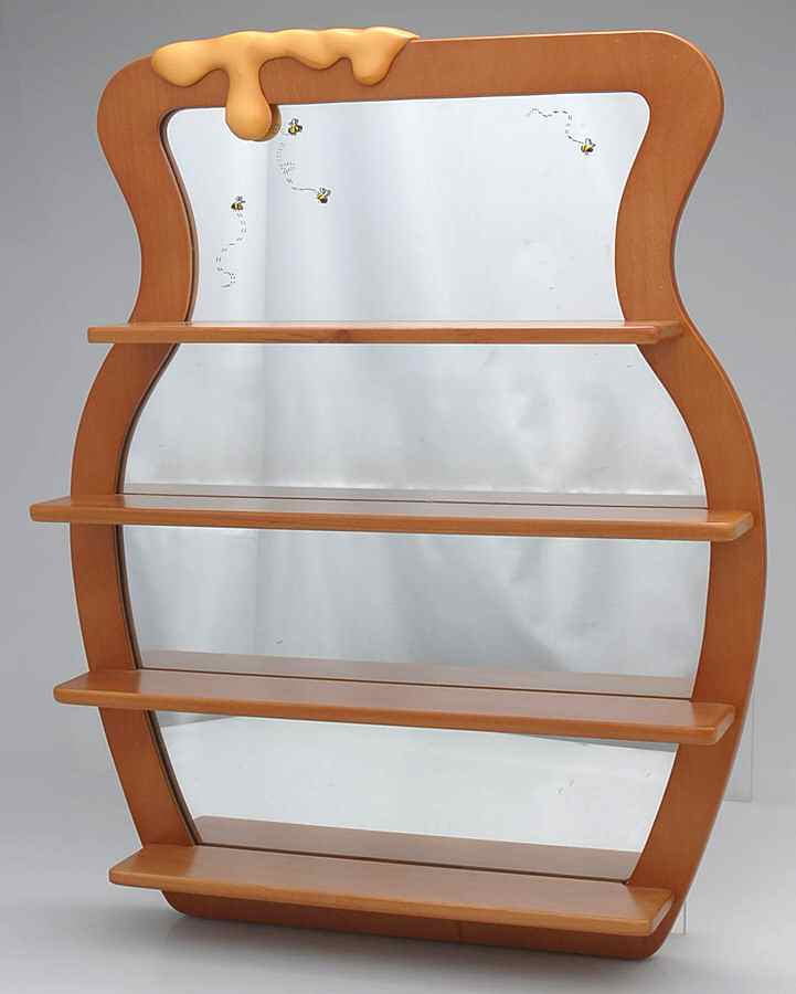 Winnie the Pooh Thimble Collection Honey Pot Mirrored Display - Display Rack Wood by Lenox-1