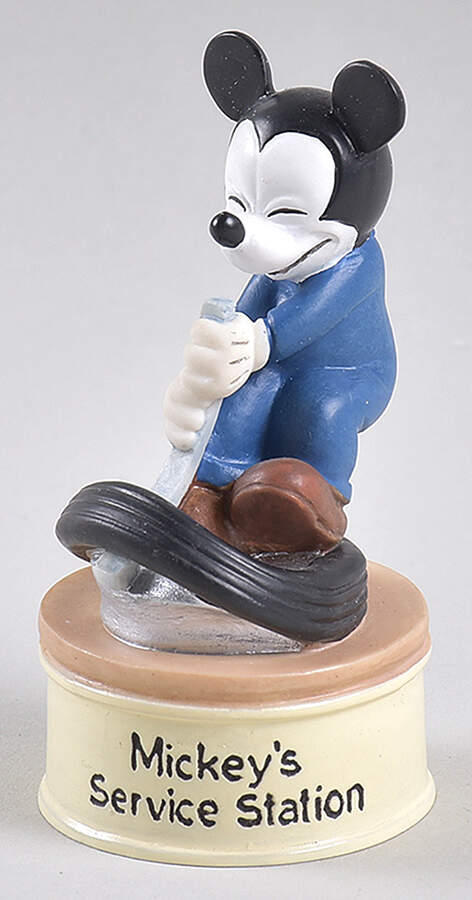 Movie Star Mickey Thimble Collection Mickey's Service Station - Boxed by Lenox-1