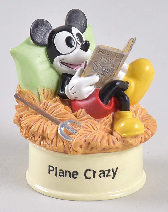 Movie Star Mickey Thimble Collection Plane Crazy - Boxed by Lenox-1