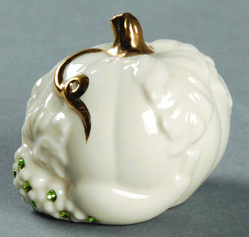 Thanksgiving Gems Pumpkin-3 Holes - No Box by Lenox-1