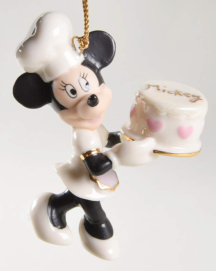 Romantic Moments Ornament Tree Minnie With Cake - No Box by Lenox-1