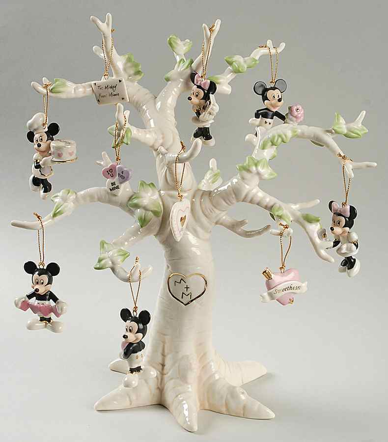 Romantic Moments Ornament Tree Set Of 10 Ornaments & Tree - With Box by Lenox-1