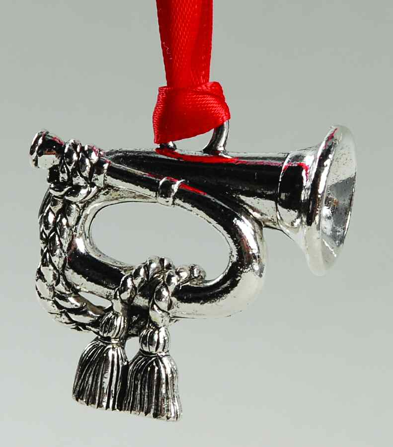 Vintage Silverplate Ornaments Horn - Boxed by Lunt Silver-1
