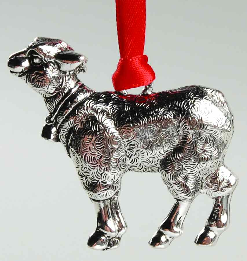 Vintage Silverplate Ornaments Lamb - Boxed by Lunt Silver-1