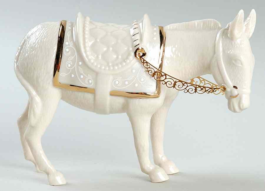 Innocence Nativity Donkey-W-5 1/2" - Boxed by Lenox-1