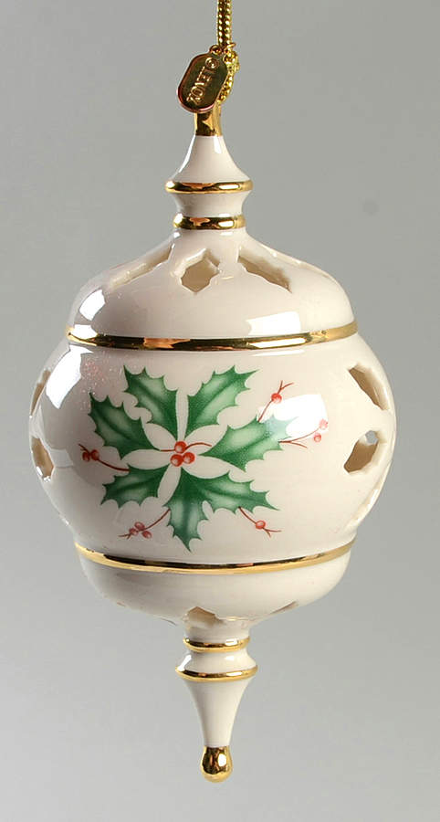 Annual Holiday Pierced Ornament 2009-Holiday Pierced Ornament - Boxed by Lenox-1