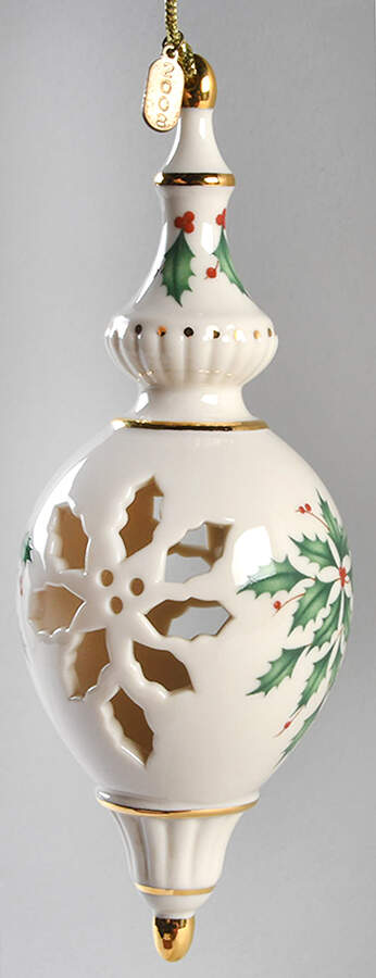 Annual Holiday Pierced Ornament 2008-Holiday Pierced Ornament - No Box by Lenox-1