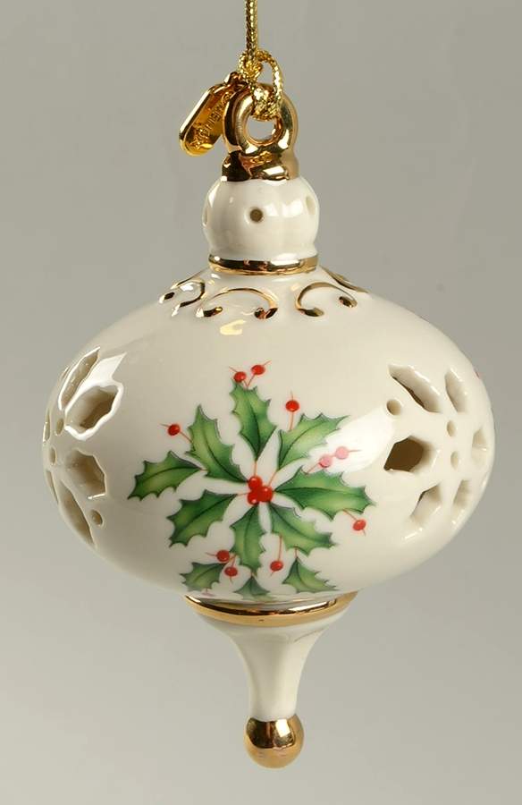 Annual Holiday Pierced Ornament 2015-Holiday Pierced Ornament - No Box by Lenox-1