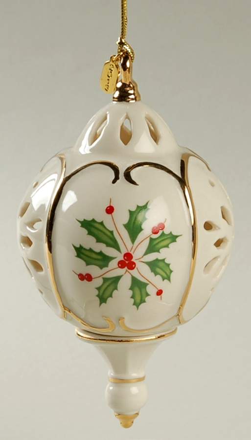 Annual Holiday Pierced Ornament 2013-Holiday Pierced Ornament - Boxed by Lenox-1