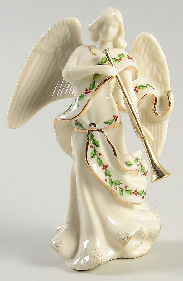 Holiday Miniature Nativity Guardian Angel - No Box by Lenox-1