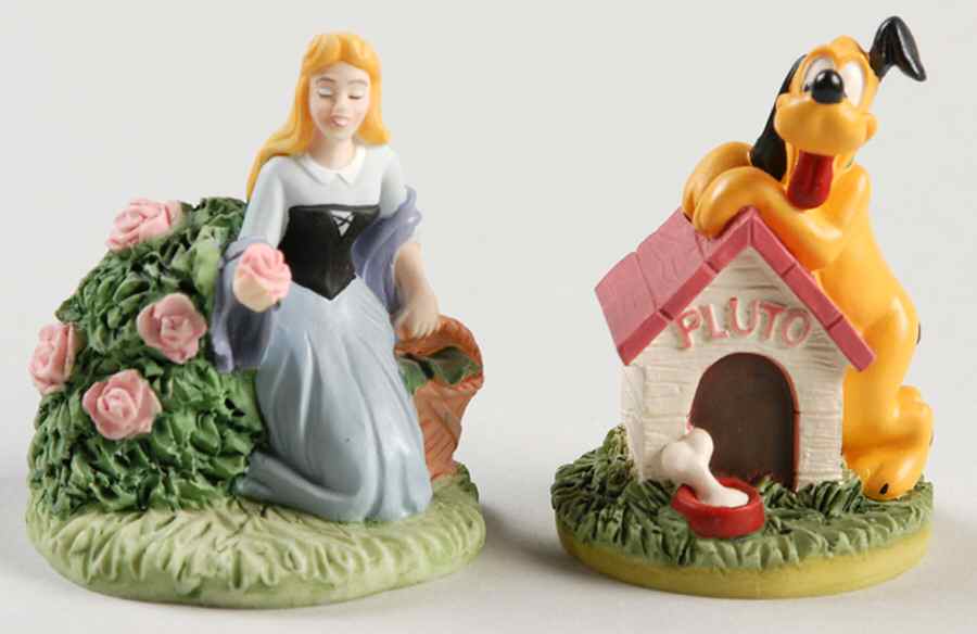 Disney Magic Thimble Collection Pluto And Sleeping Beauty - Boxed by Lenox-1