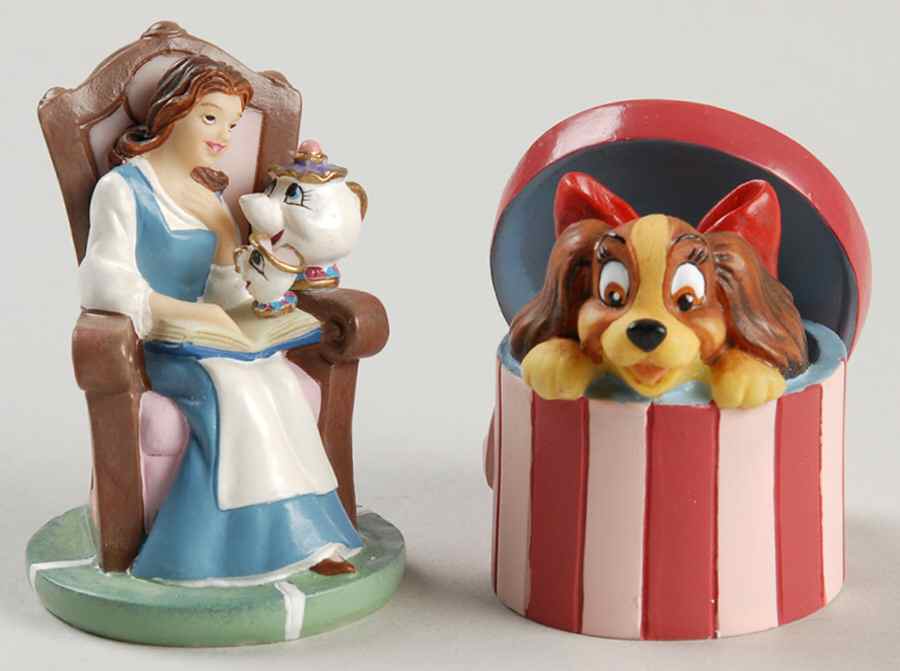 Disney Magic Thimble Collection Belle & Lady - Boxed by Lenox-1