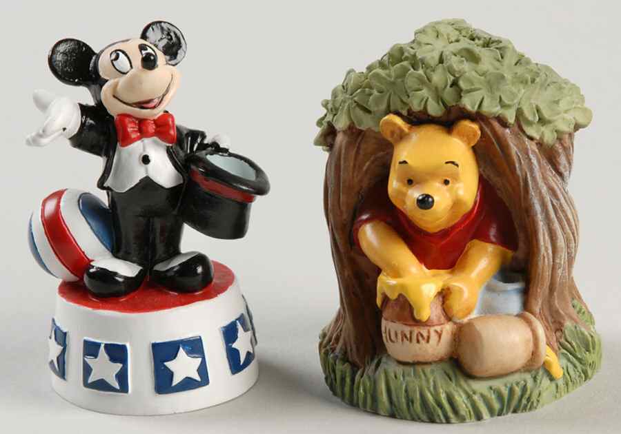 Disney Magic Thimble Collection Mickey Mouse & Winnie The Pooh - Boxed by Lenox-1