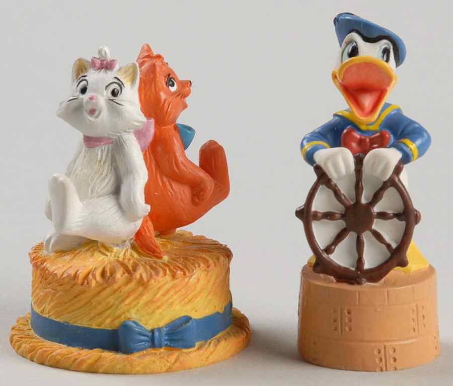 Disney Magic Thimble Collection Donald Duck & Aristocats - Boxed by Lenox-1