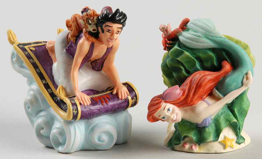 Disney Magic Thimble Collection Ariel And Aladdin - With Box by Lenox-1