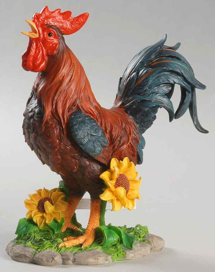Rooster Figurines Sunflower Sunrise Rooster - No Box by Lenox-1