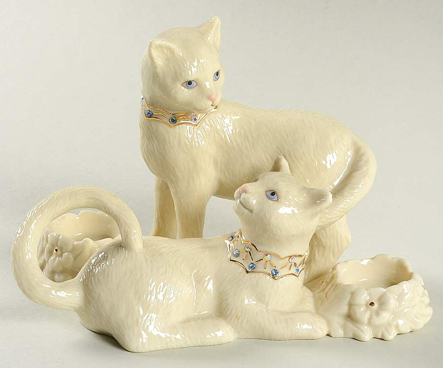 Sitting Pretty Salt & Pepper Cat Tray Only - No Box by Lenox-1