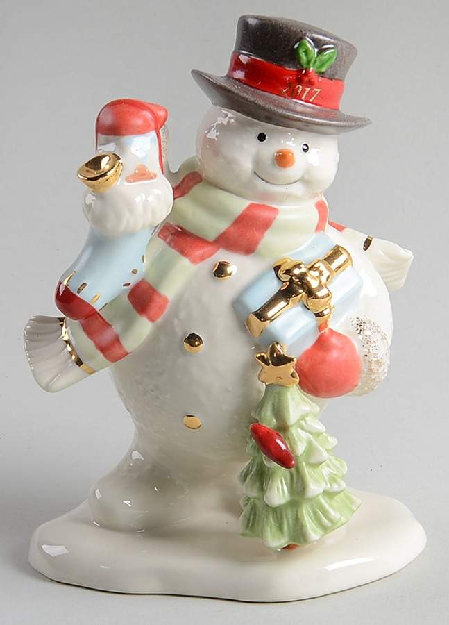 Annual Christmas Snowman 2017 Snowman - Boxed by Lenox-1