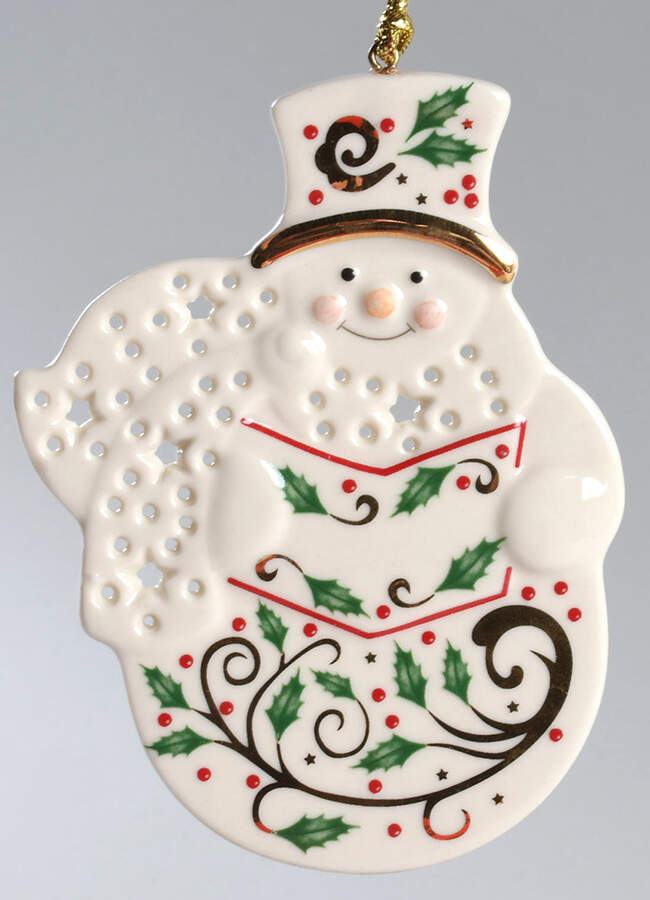 Joyous Tidings Snowman - No Date - Boxed by Lenox-1